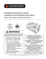 Monessen Hearth NB18 Installation And Operating Instructions Manual