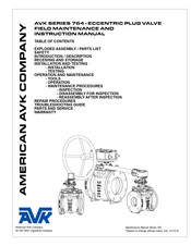 Avk 764 Series Field Maintenance And Instruction Manual