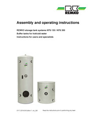 REMKO KPS 130 Assembly And Operating Instructions Manual