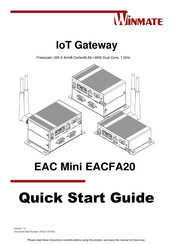 Winmate EAC Mini EACFA20 Quick Start Manual
