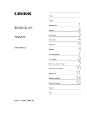 Siemens 7XV5673 Device Manual