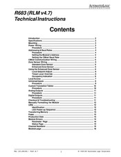 Automated Logic R683 Technical Instructions