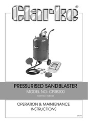 Clarke CPSB200 Operation & Maintenance Instructions Manual