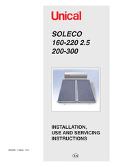 Unical SOLECO 300 Installation, Use And Servicing Instructions