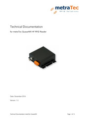 metraTec QuasarMX Technical Documentation Manual