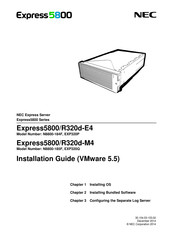 NEC Express5800/R320d-E4 Series Installation Manual