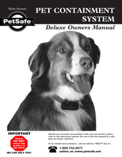 Petsafe Deluxe Pet Contrainment System Owner's Manual