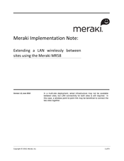 Meraki MR58 Implementation Note