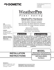 Dometic WeatherPro Installation Instructions Manual
