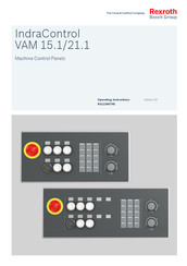 REXROTH IndraControl VAM 21.1 Operating Instructions Manual