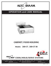 ALTO SHAAM 200-CT/Bl Operation And Care Manual