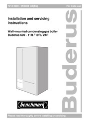Buderus 600-11R Installation And Servicing Instructions