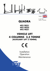 FOG QUADRA 493 9023 Installation Operation & Maintenance