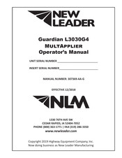 New Leader Guardian L3030G4 MultApplier Operator's Manual