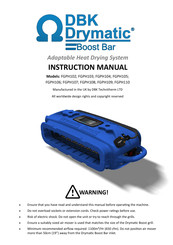 DBK Drymatic Boost Bar FGPH110 Instruction Manual