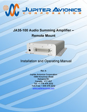 Jupiter Avionics JA35-100 Operating Manual