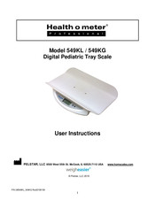 Health O Meter DIGITAL PEDIATRIC SCALE 549KL User Instructions