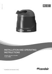 Condair ABS3 Installation And Operating Instructions Manual