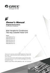 Gree GMV-ND09TS/A-T Owner's Manual