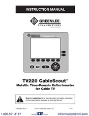 Textron Greenlee CableScout TV220 Instruction Manual