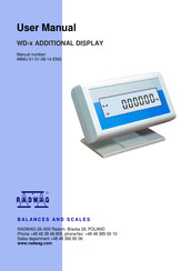 RADWAG WD Series User Manual