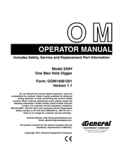 General 240H Operator's Manual