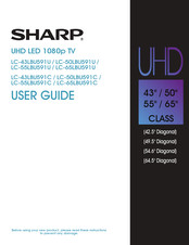 Sharp Lc 55lbu591u Manuals Manualslib
