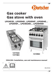Bartscher LPG6840D Series Installation, Use And Maintenance Manual