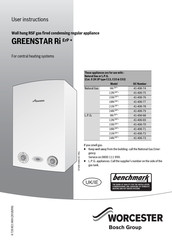 Bosch Worcester GREENSTAR 12Ri ErP + User Instructions
