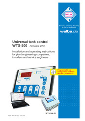 WELBA WTS-300 G1 Installation And Operating Instructions Manual