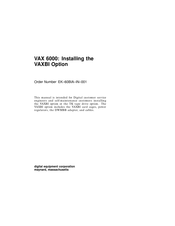 Digital Equipment VAX 6000 Manual