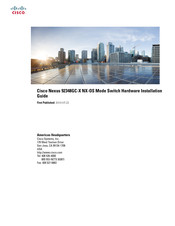 Cisco Nexus 92348GC-X NX-OS Hardware Installation Manual