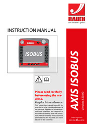 Rauch AXIS ISOBUS Instruction Manual