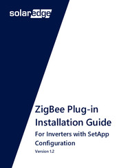 SolarEdge ZigBee Plug-in Installation Manual