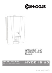 Cosmogas MYDENS 60 Instructions For Installation, Use And Maintenance Manual
