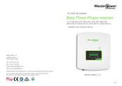 MasterPower Beta-25K Installation And Operation Manual