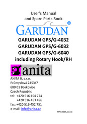 Anita GARUDAN GPS/G-6032 User's Manual And Spare Parts Book