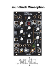 Make Noise soundhack Mimeophon Manual