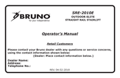Bruno OUTDOOR ELITE SRE-2010E Operator's Manual