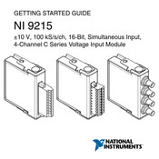 NI 9215 Getting Started Manual