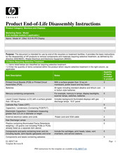 HP 20kd Disassembly Instructions Manual