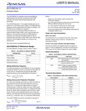 Renesas ISL8106EVAL1Z User Manual