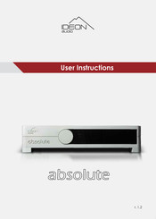 Ideon Audio Absolute User Instructions