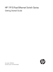 HP 1910-24-PoE+ Getting Started Manual