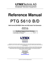 Lynx PTG 5610 B/D Reference Manual
