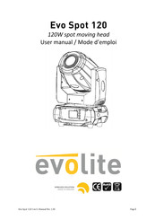 Evolite Evo Spot 120 User Manual