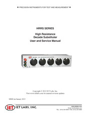 IET Labs HRRS-F-3-1M User And Service Manual