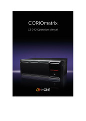 Tvone CORIOmatrix Operation Manual