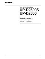 Sony UP-D2600 Service Manual
