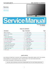 AOC LE39A0321 Service Manual